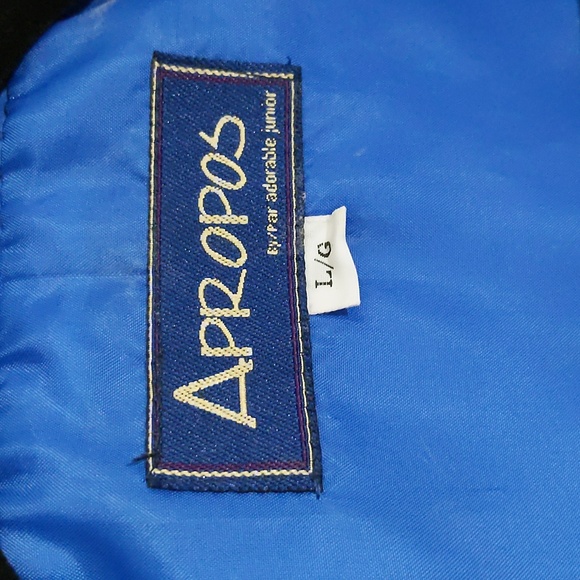 Apropos| Vibrant Blue Spring or Fall Button Up Jacket Polyester Nylon Blend - Picture 9 of 16